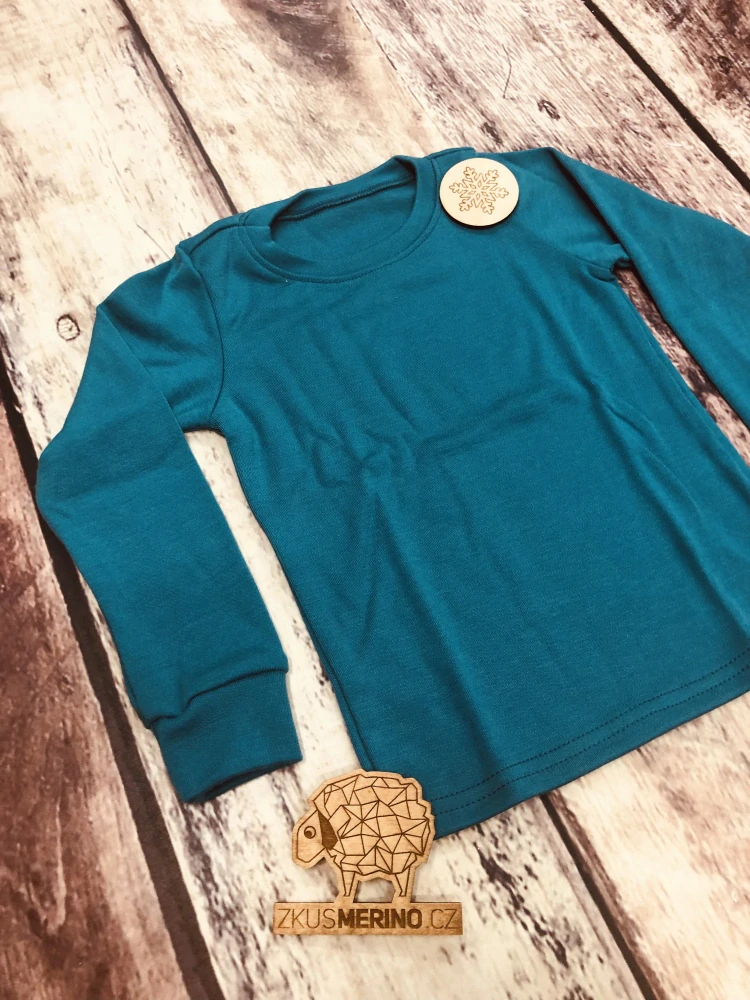 Zimní MERINO tričko Lambio, DR - Petrol