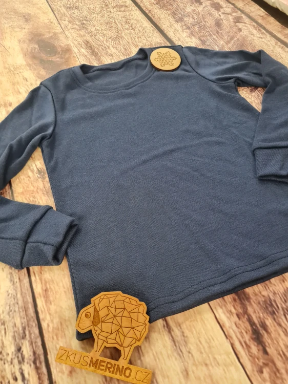 Zimní MERINO tričko Lambio, DR - Navy*