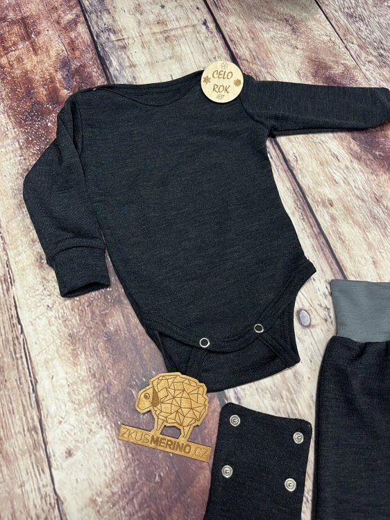 Rostoucí celoroční MERINO komplet Lambio, DR - Antracit*