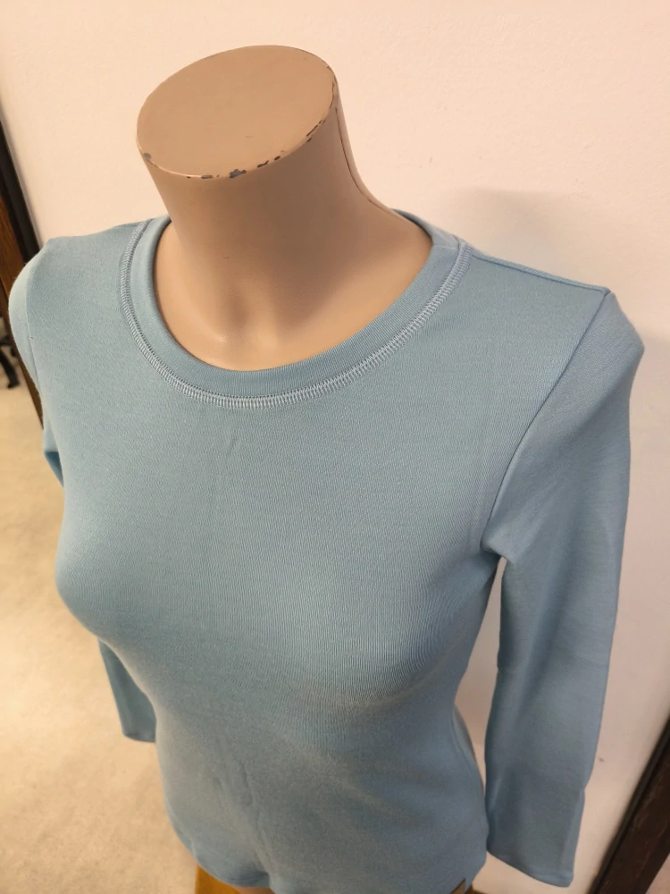 Dámské zimní MERINO tričko ZM Basic, DR - Mentolové