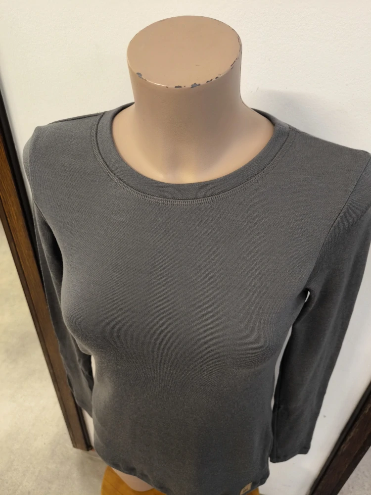 Dámské zimní MERINO tričko ZM Basic, DR - Šedé