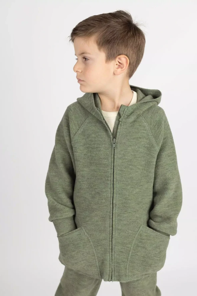 Merino bundička Engel, vařená vlna - Šalvějová