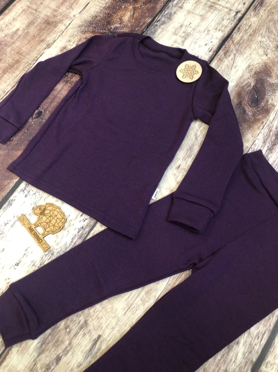 Zimní MERINO komplet / pyžamo Lambio - Lilek*