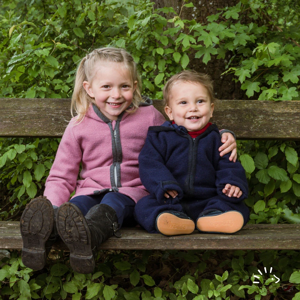 OVERAL IOBIO vařená vlna - Navy