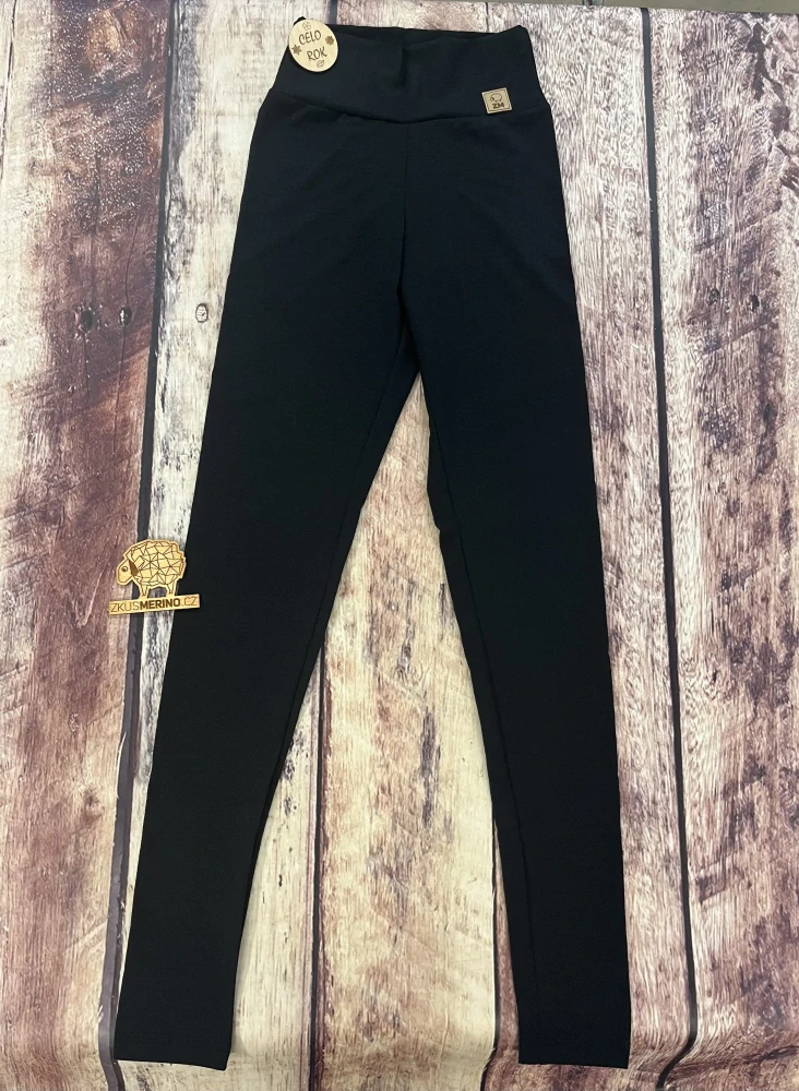 Dámské celoroční MERINO/LYCRA legíny ZM Basic - Černé