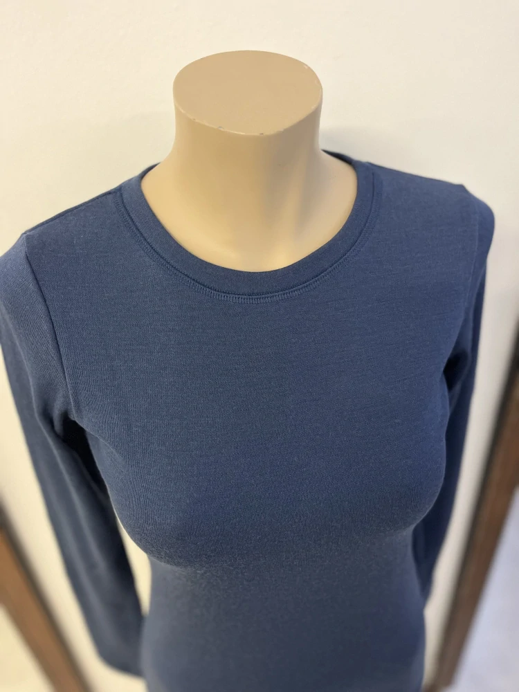 Dámské zimní MERINO tričko ZM Basic, DR - Marine