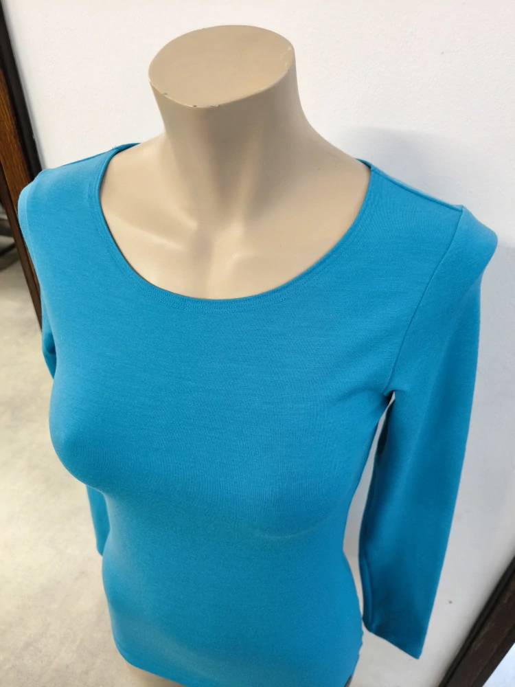 Dámské zimní MERINO/lycra tričko ZM Basic, DR - Tyrkys