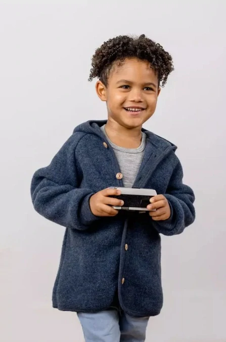 Merino mikina Engel - Tmavě modrá