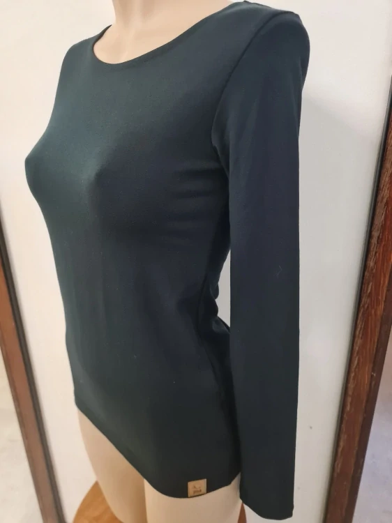 Dámské zimní MERINO/lycra tričko ZM Basic, DR - Černé