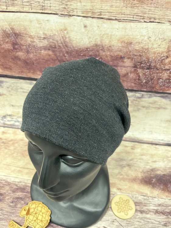 Merino čepice zimní ZM Basic - Antracit melé