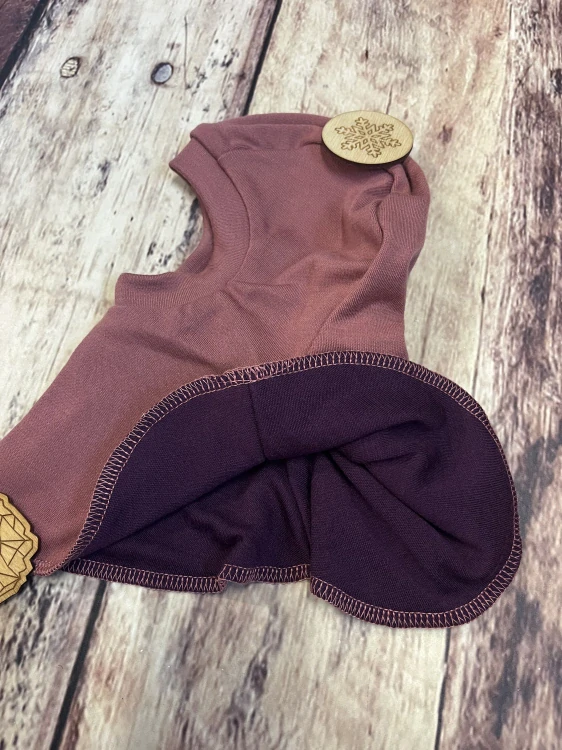 Zimní dvouvrstvá MERINO kukla Lambio - Kanerva/fialová