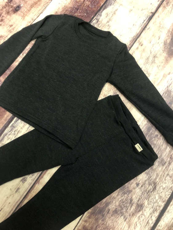 Zimní MERINO komplet / pyžamo Lambio - Antracit*