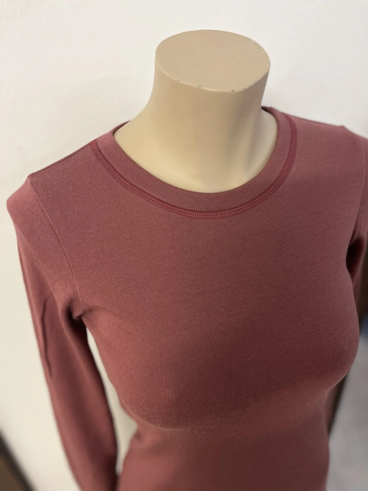 Dámské zimní MERINO tričko ZM Basic, DR - Deco rose