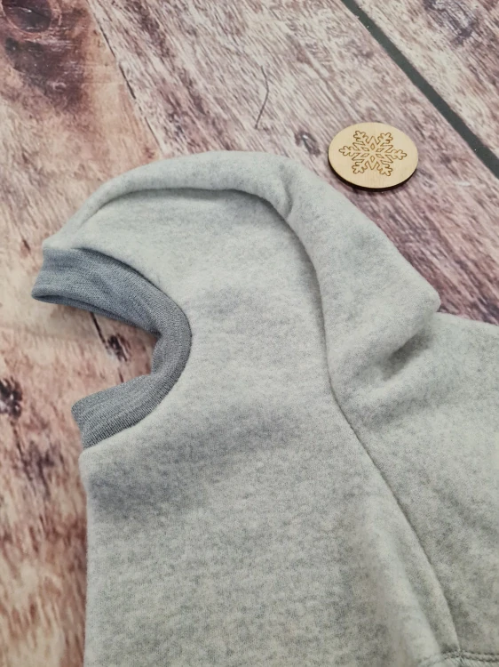 Zimní merino-fleece kukla Lambio - Popelavá