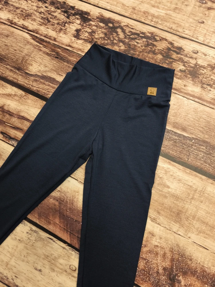 Dámské celoroční MERINO/LYCRA legíny ZM Basic - Tmavě modré