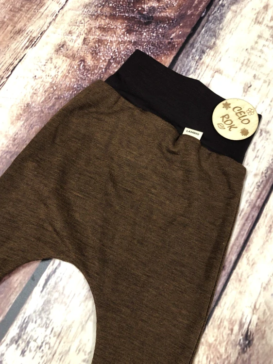 Rostoucí celoroční MERINO harémky Lambio - Nugát