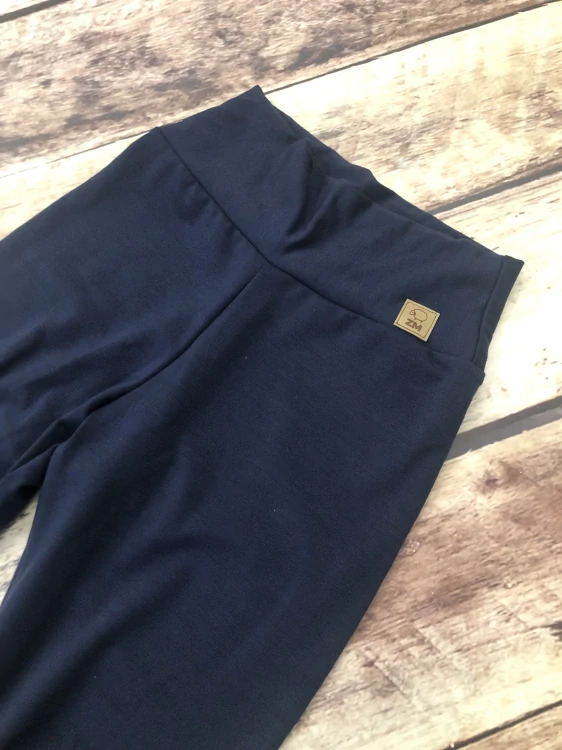 Dámské zimní merino legíny ZM basic - Navy