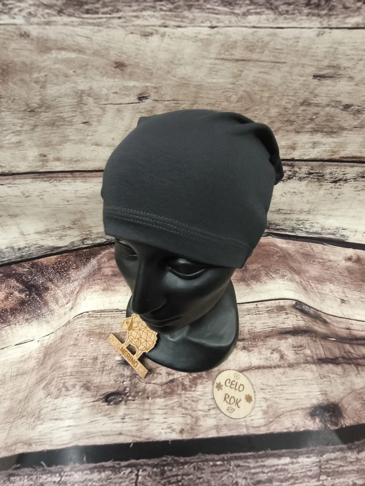 Bambusová čepice ZM Basic - Tmavě šedá