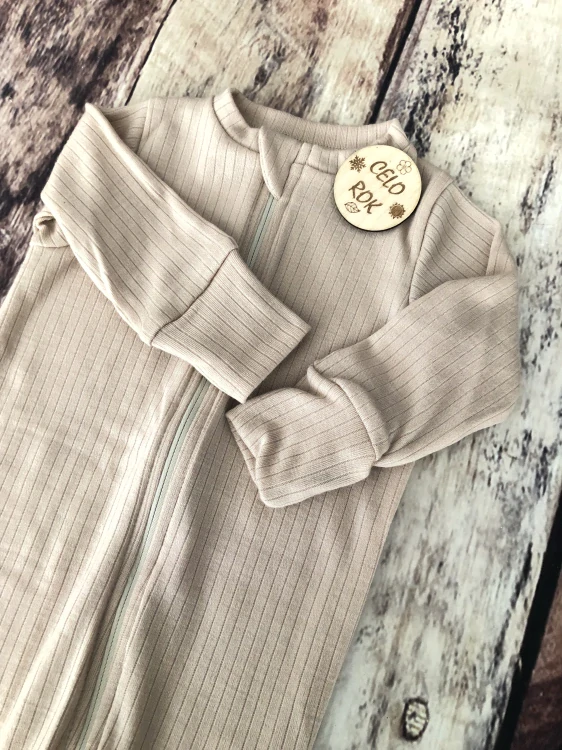 Rostoucí celoroční MERINO overal Lambio, DR - Pískové žebro