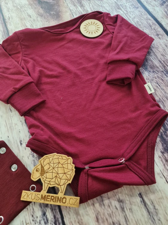 Rostoucí letní MERINO body Lambio, DR - Javor*