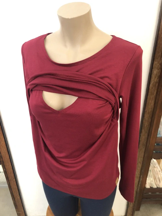 Dámské bambusové kojicí tričko ZM Basic, DR - Javor finerib