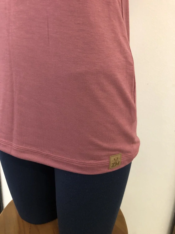 Dámské bambusové tričko ZM Basic, KR - Deco rose*