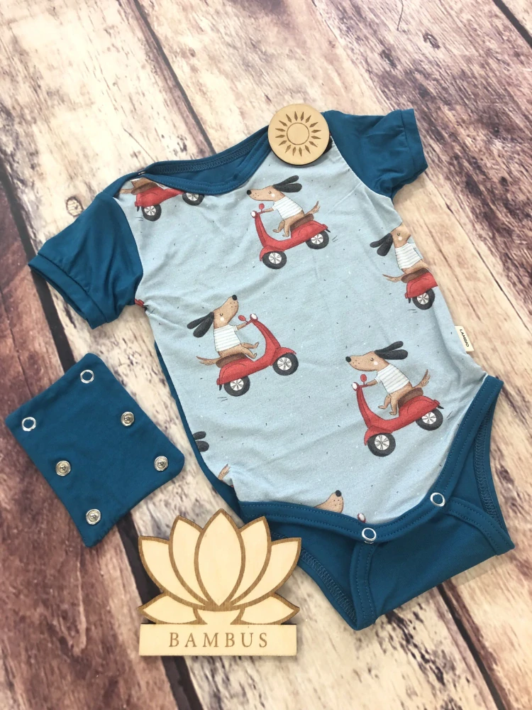 Rostoucí bambusové body Lambio, KR - Vespa/petrolej