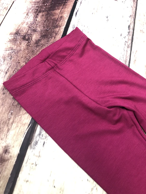 Dětské BAMBUSOVÉ legíny ZM Basic - Sangria