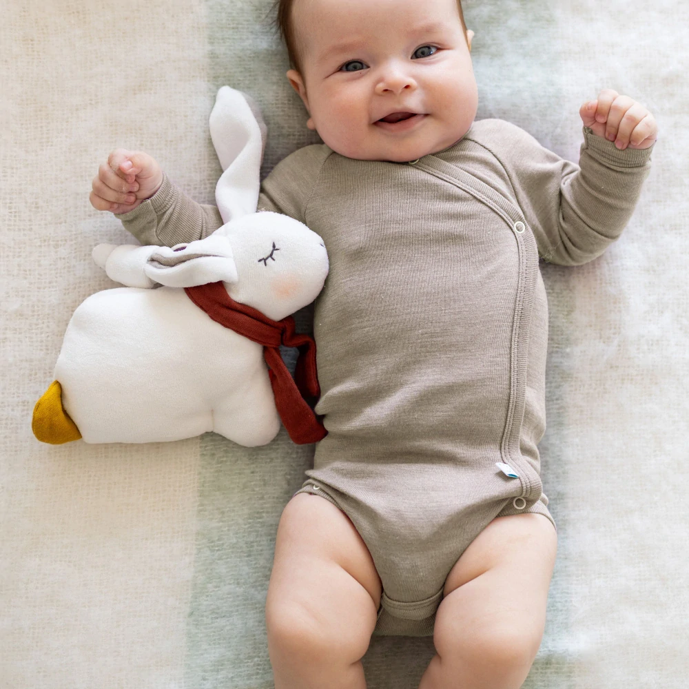 Merino/hedvábí ZAVINOVACÍ body Iobio, DR - Sand melange