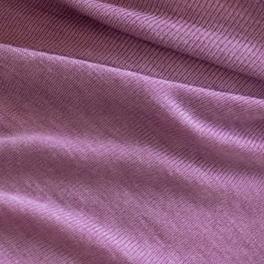 Merino/hedvábí ZAVINOVACÍ body Iobio, kr. rukáv - Mauve