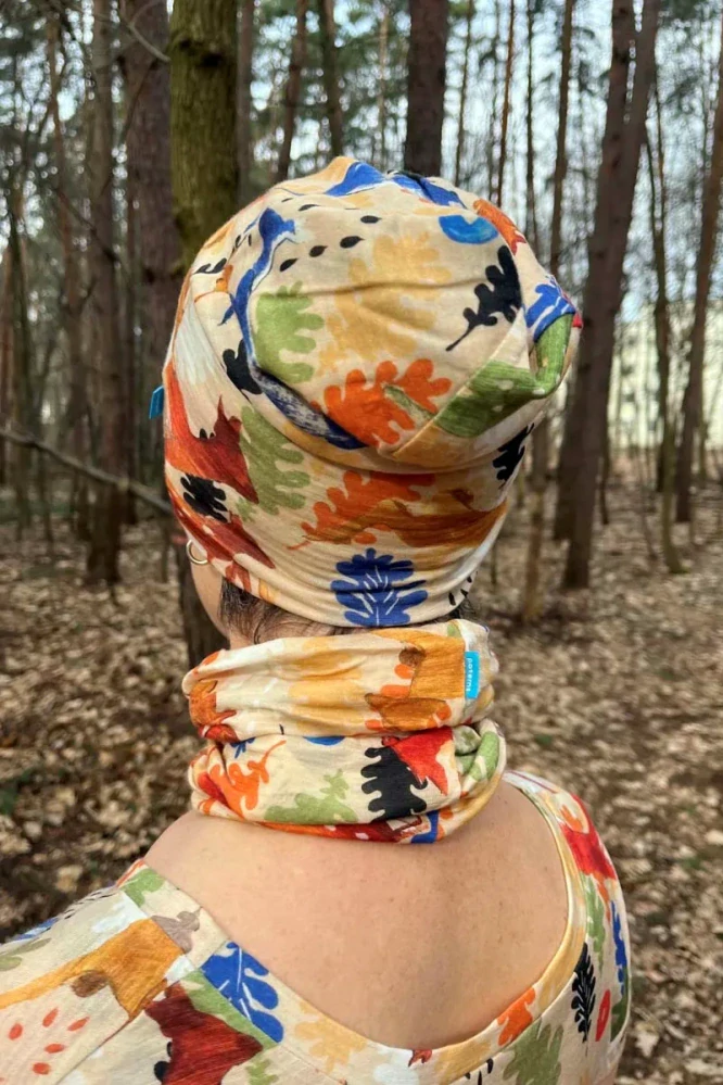 Merino nákrčník Paterns - Woods