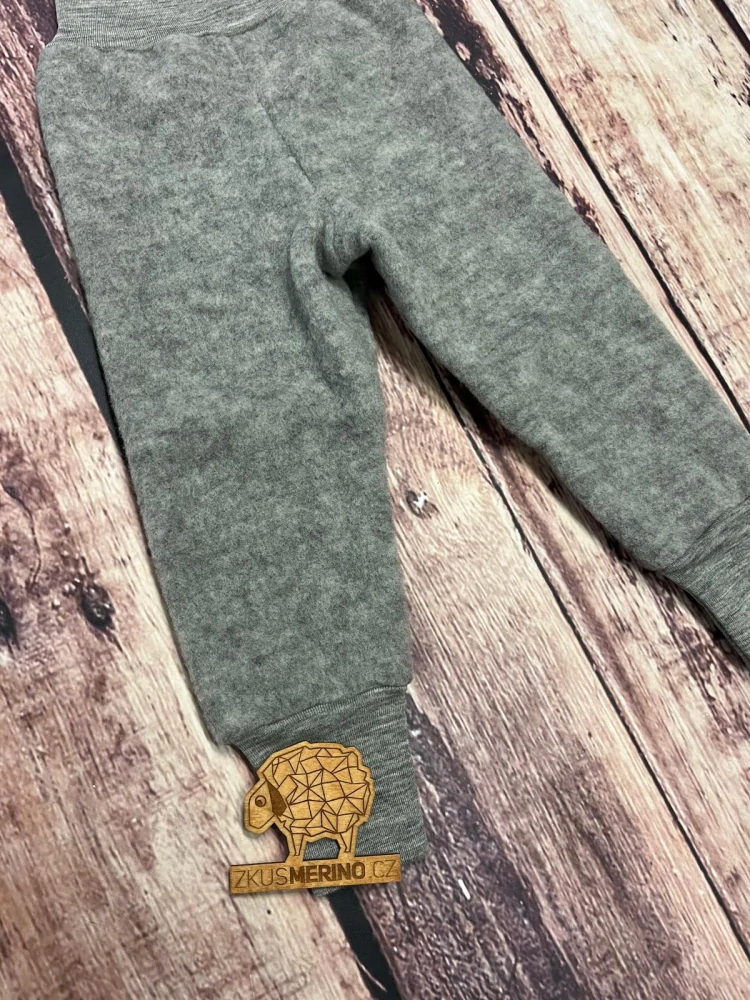Merino fleece kalhoty Engel - šedá