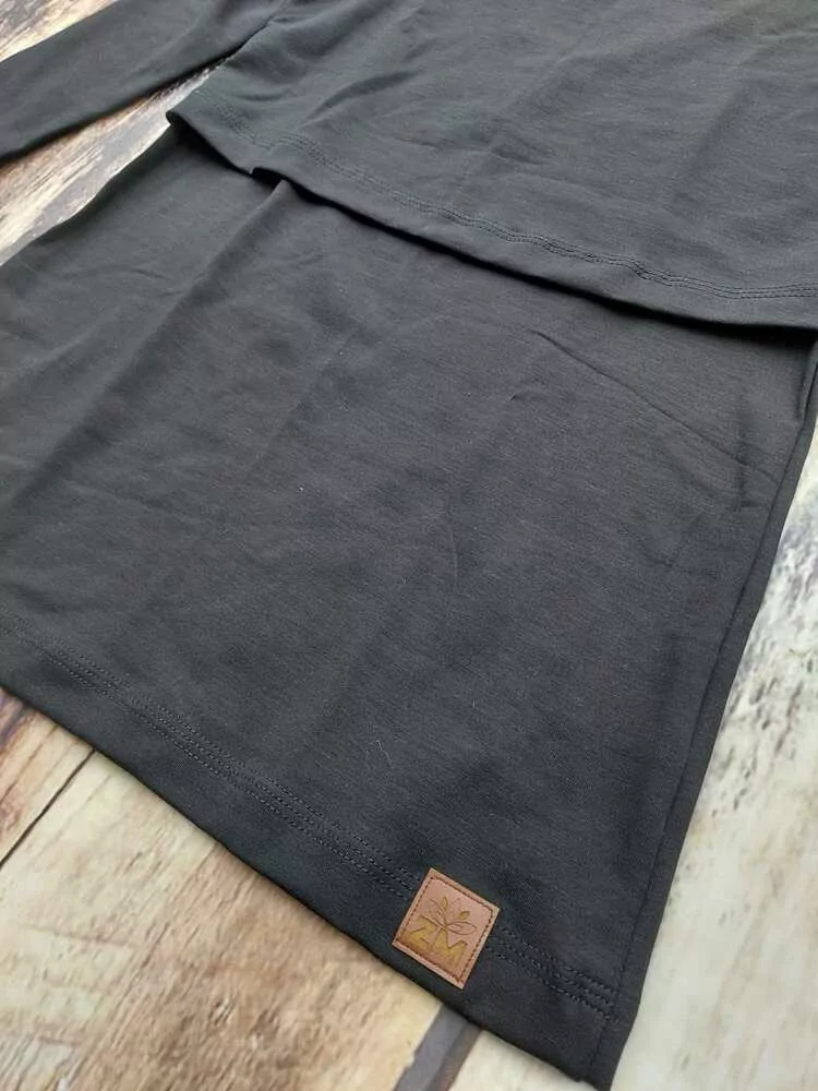 Dámské Tencel kojicí tričko ZM Basic s 3/4 rukávem - černé