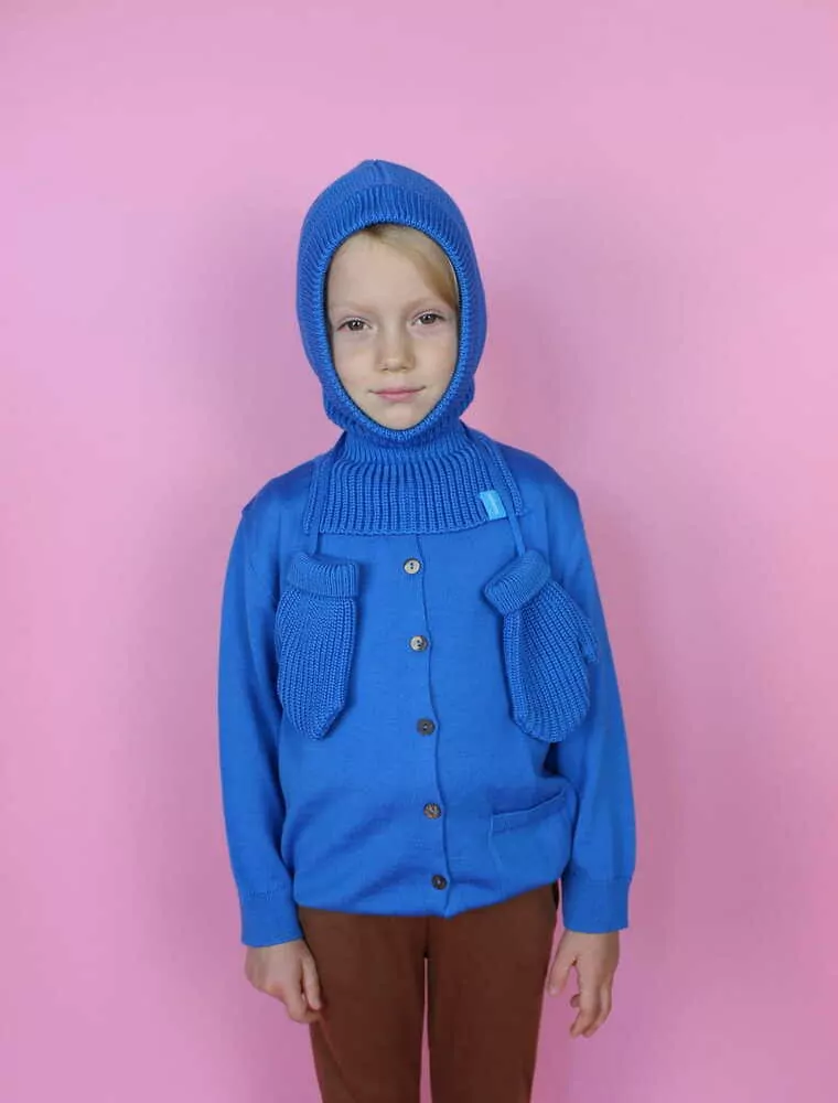 Merino kukla Paterns - Modrá