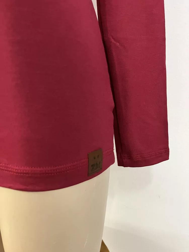 Dámské bambusové tričko ZM Basic, DR - Vínové