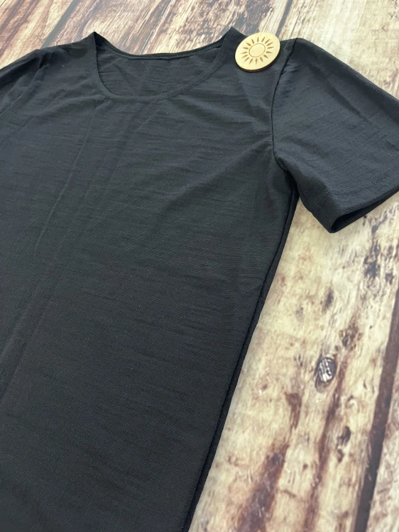 Pánské LETNÍ merino tričko ZM Basic, KR - Černé