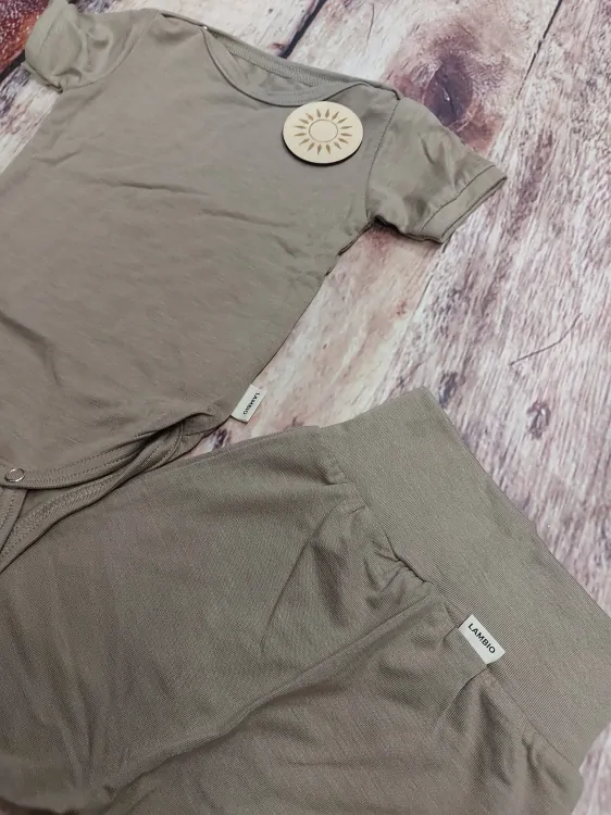 Rostoucí BAMBUSOVÝ komplet Lambio, KR - Cappuccino