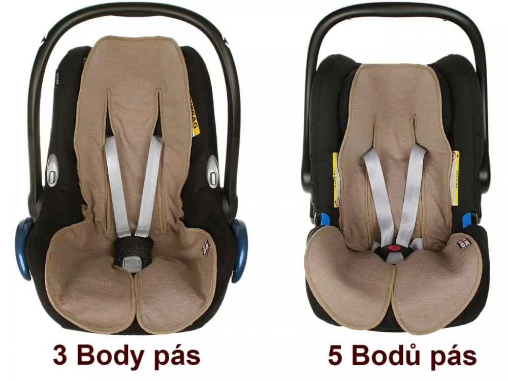 Univerzální 3D letní merino podložka Kaarsgaren - malá (0-13kg) - taupe