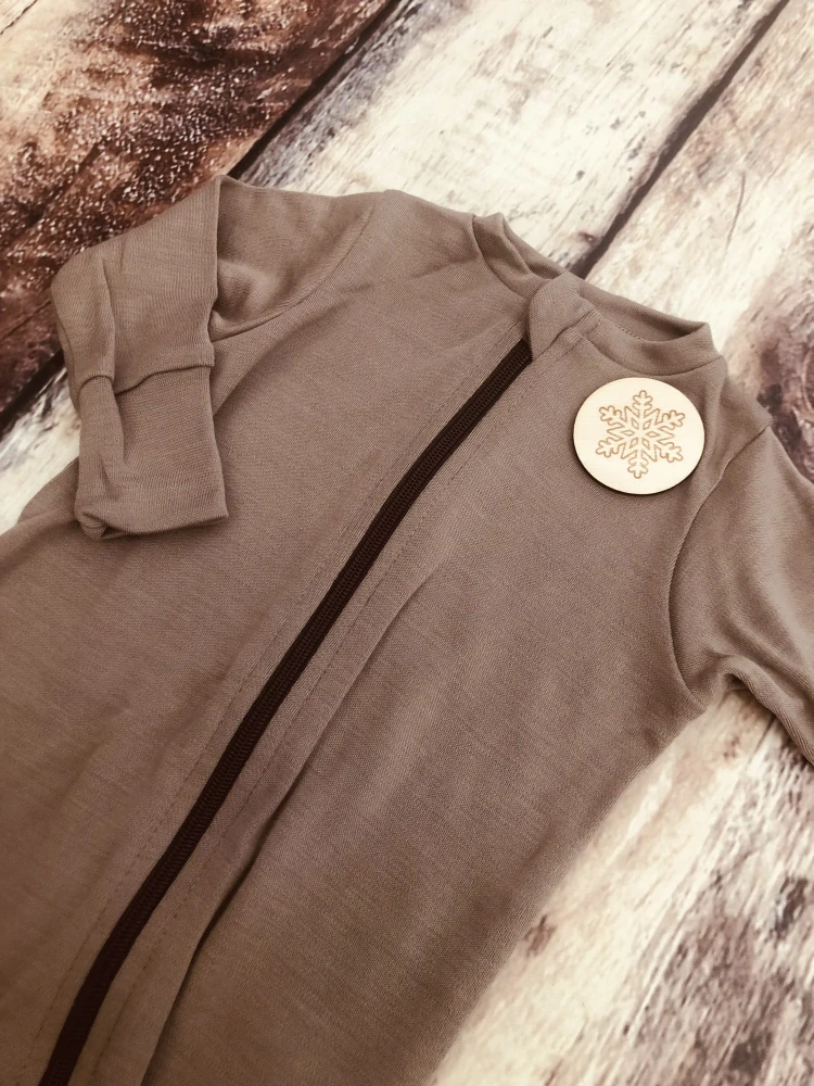 Rostoucí zimní MERINO overal Lambio, DR - Oříšek