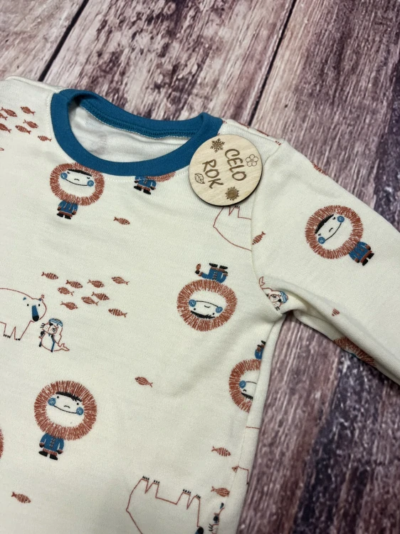 Celoroční MERINO tričko Lambio, DR - Eskymáci