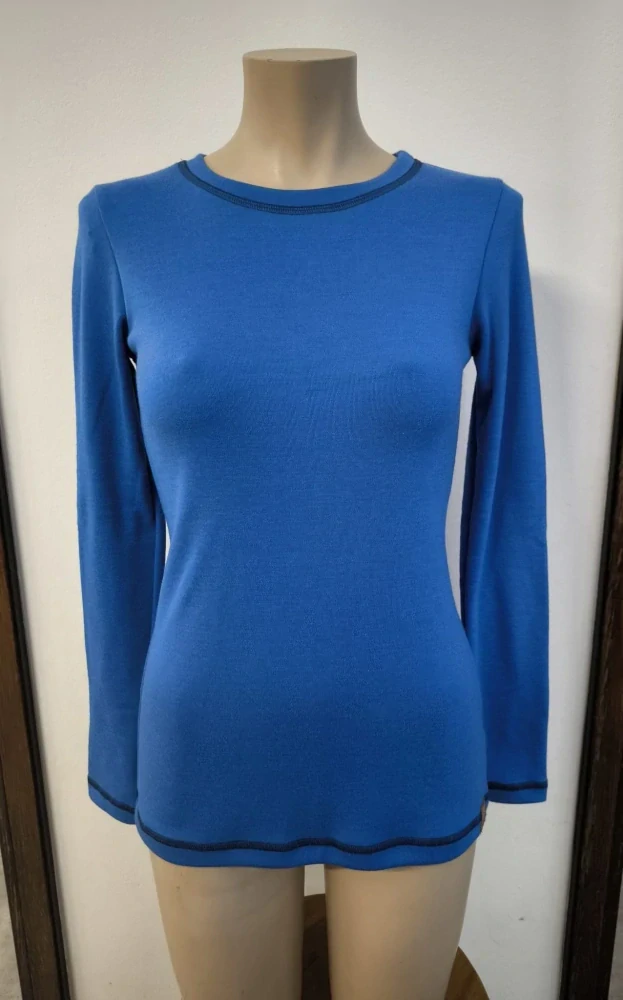Dámské zimní MERINO tričko ZM Basic, DR - Pomněnkové