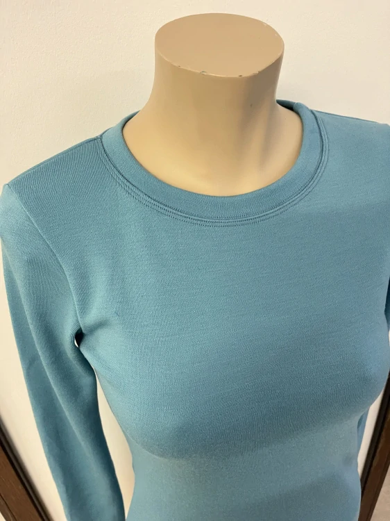 Dámské zimní MERINO kojící tričko ZM Basic, DR - Mořská zelená