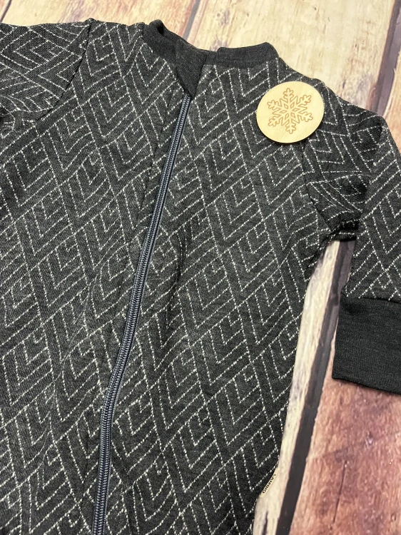 Rostoucí zimní MERINO overal Lambio, DR - Pohoří grafit