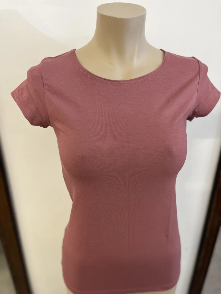 Dámské bambusové tričko ZM Basic, KR - Deco rose