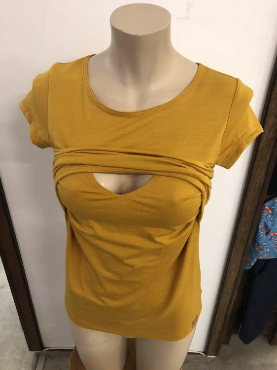 Dámské celoroční MERINO/LYCRA kojicí tričko ZM Basic, KR - Kari