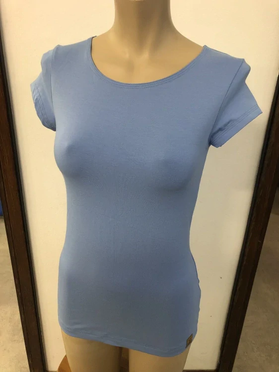 Dámské bambusové tričko ZM Basic, KR - Azur