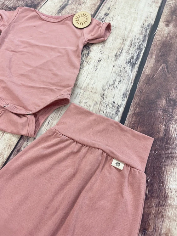 Rostoucí BAMBUSOVÝ komplet Lambio, KR - Dusty rose*