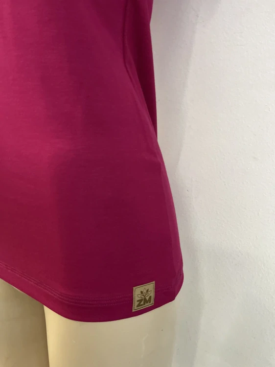 Dámské bambusové tričko ZM Basic, KR - Sangria