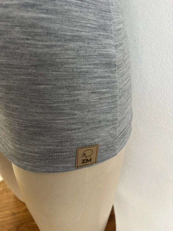 Dámské MERINO/LYCRA kojicí tílko ZM Basic - Šedé melé