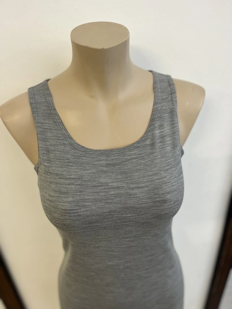 Dámské celoroční MERINO/LYCRA tílko ZM Basic - Šedé melé